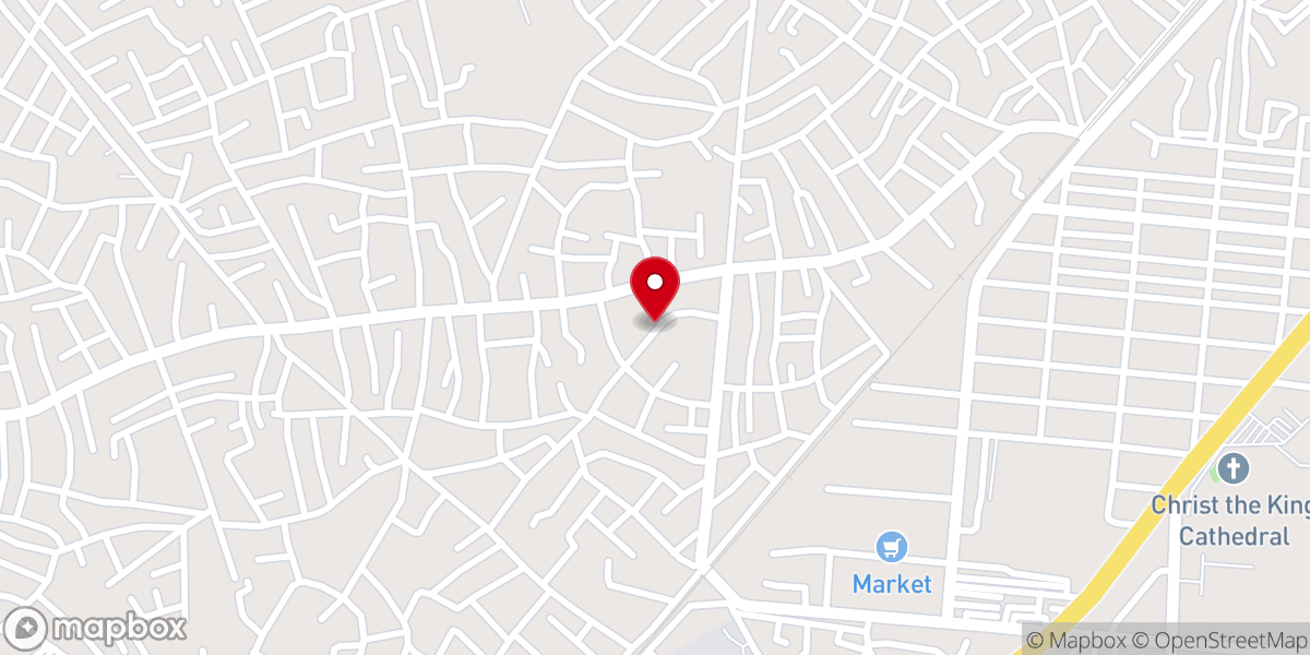 Map showing location of Anglican Church