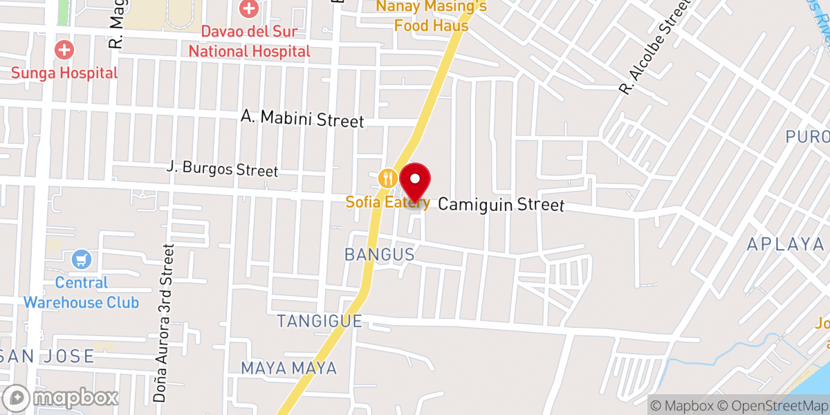 Map showing location of OIKOS THEOU CHURCH