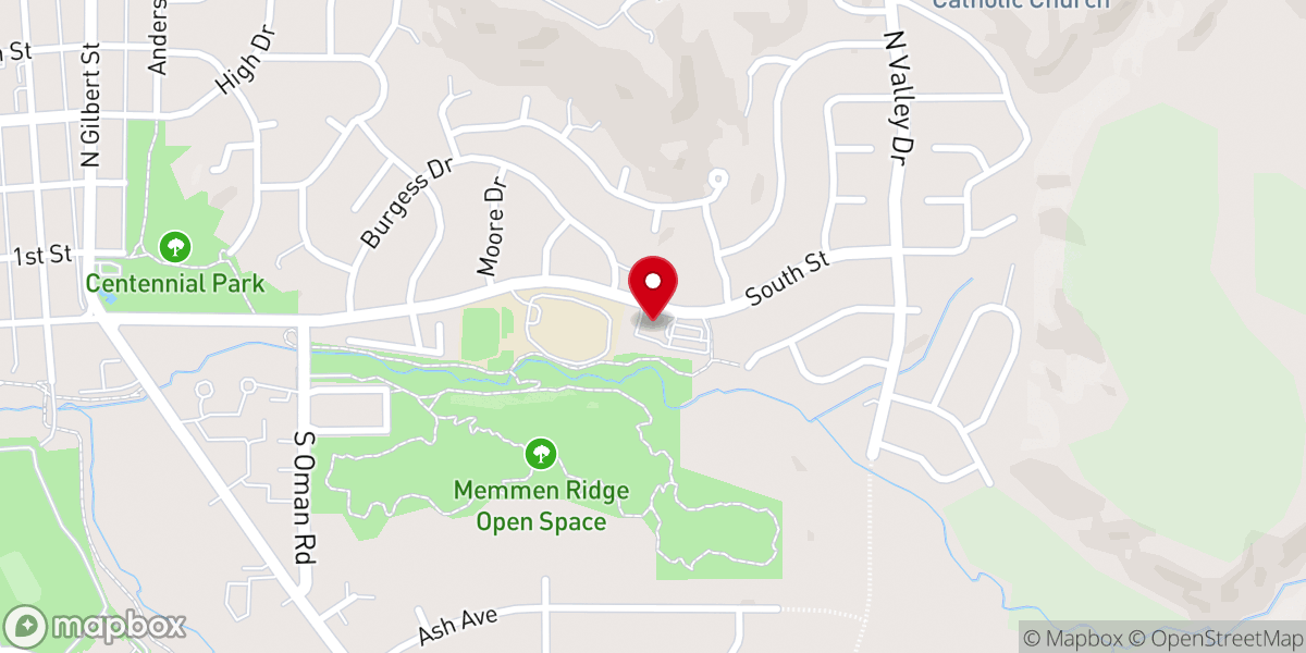 Map showing location of First United Methodist Church of Castle Rock