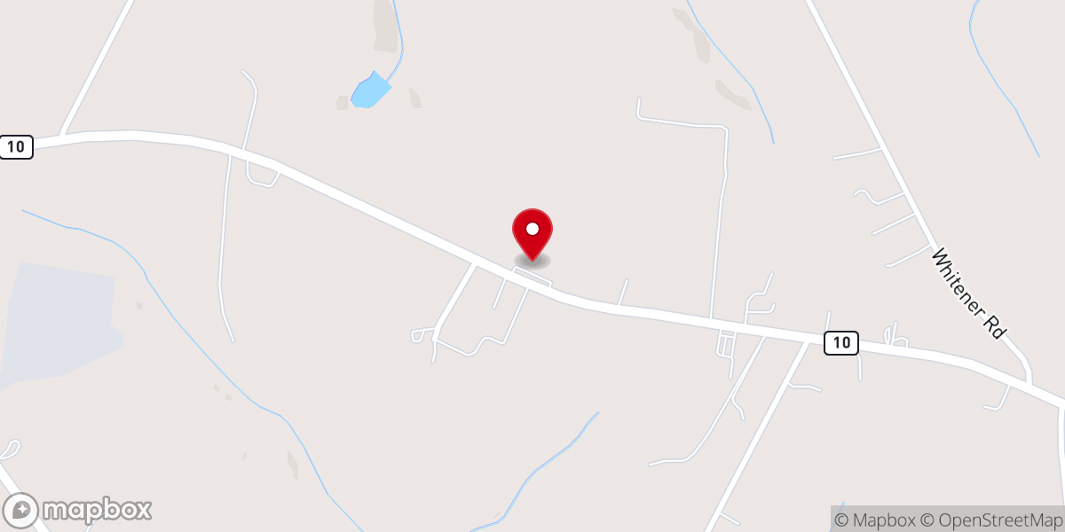 Map showing location of Mountain View Mennonite Church