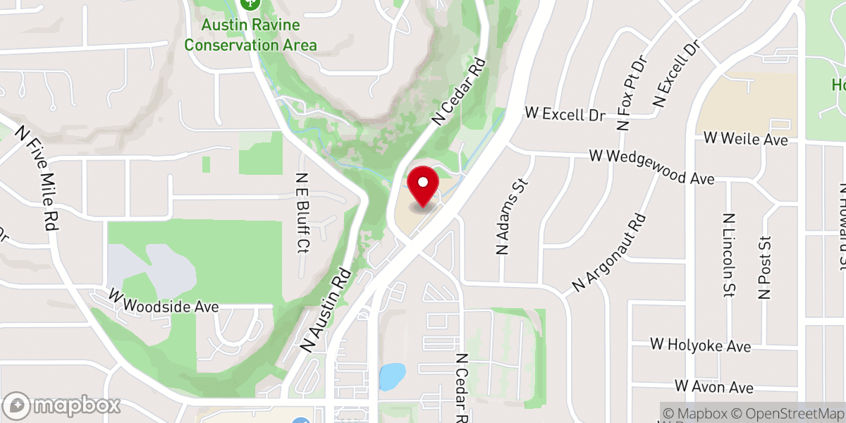 Map showing location of St Matthew Lutheran Church & School