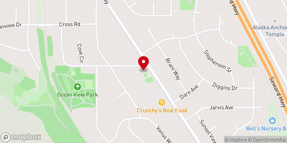 Map showing location of Christ Our Savior Lutheran Church