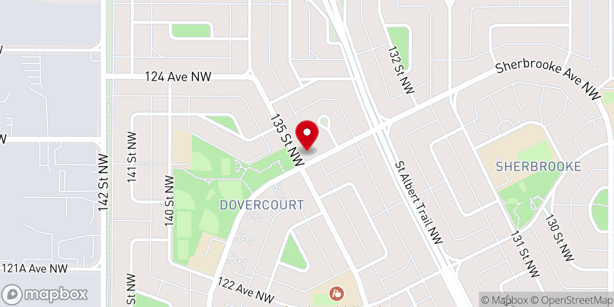Map showing location of Dovercourt Baptist Church