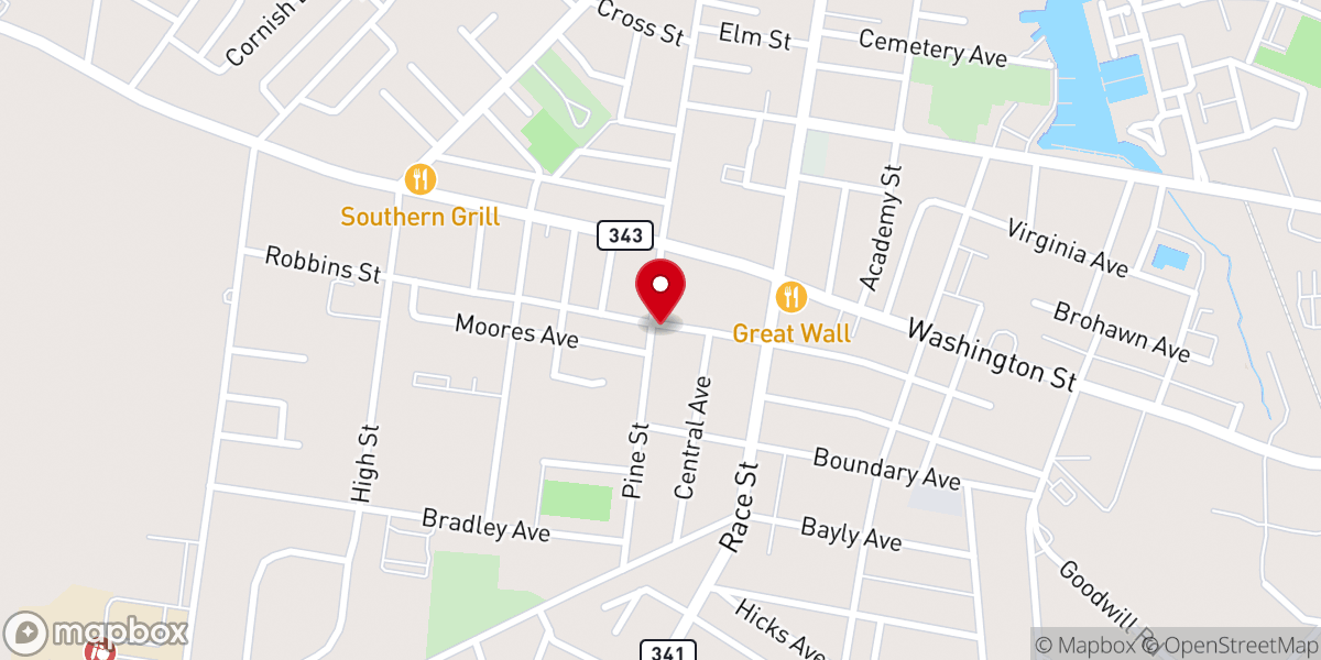 Map showing location of Family Tabernacle of Faith