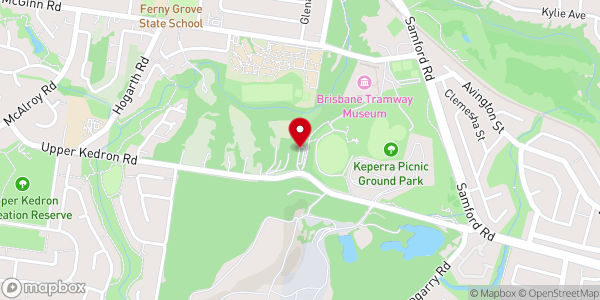 Map showing location of The Grove Baptist Church