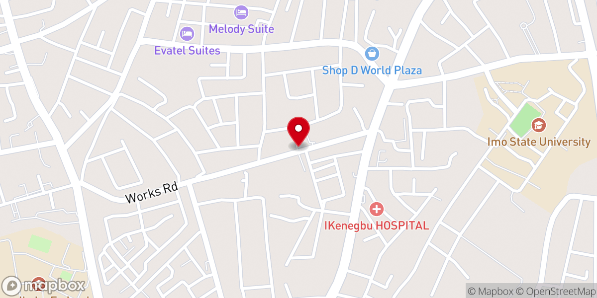Map showing location of RCCG Jesus Pavilion Parish