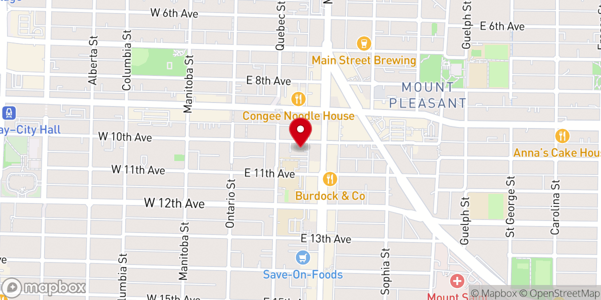Map showing location of Holy Trinity Ukrainian Orthodox Cathedral