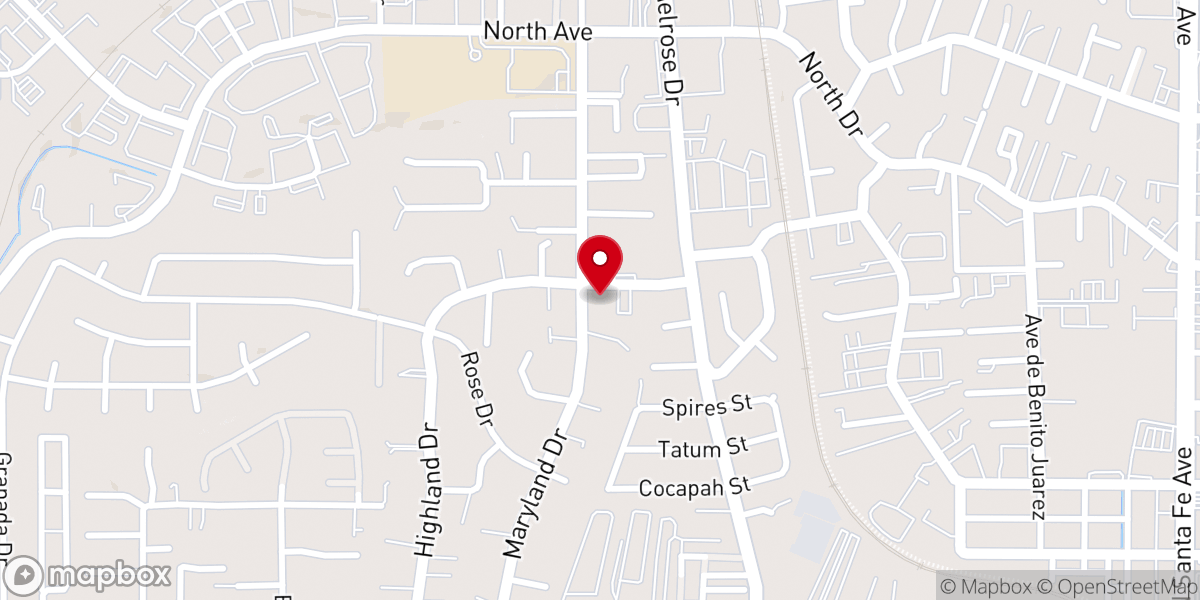 Map showing location of Family Life Church Vista