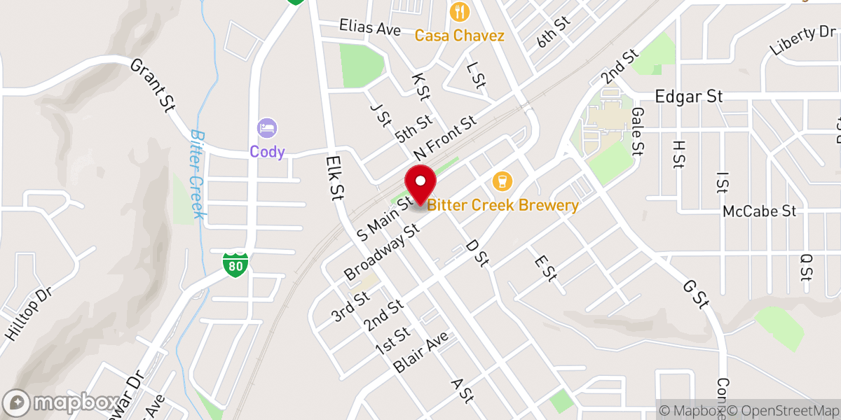 Map showing location of A Touch of Class Floral