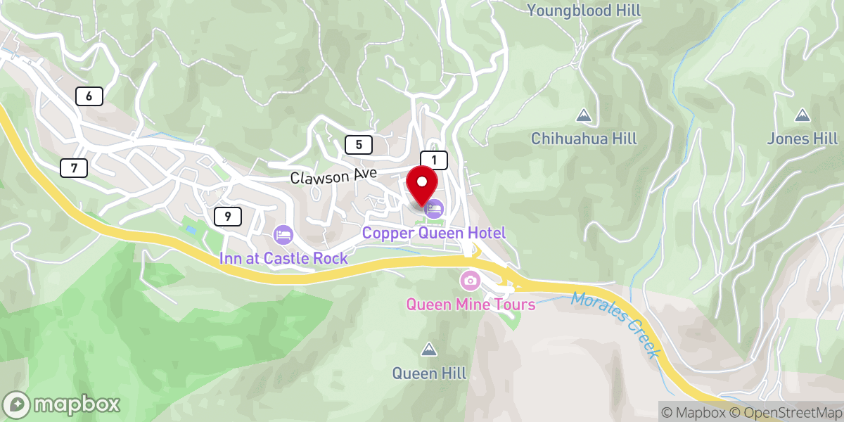 Map showing location of Covenant Presbyterian Church