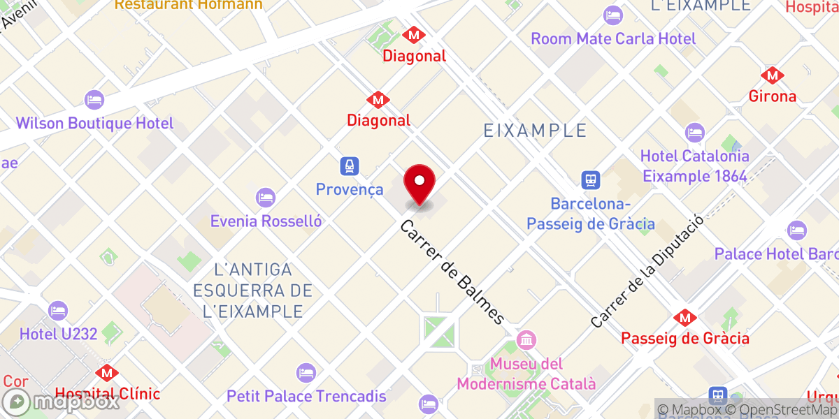 Map showing location of Iglesia de las Esclavas del Sagrado Corazón