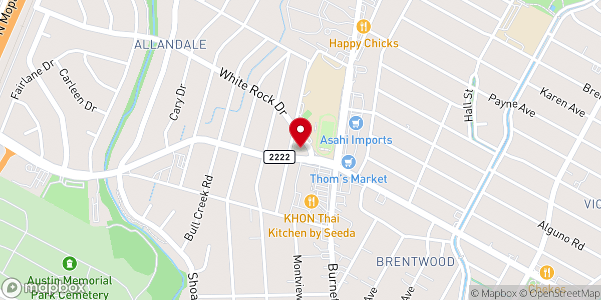 Map showing location of Saint John's United Methodist Church