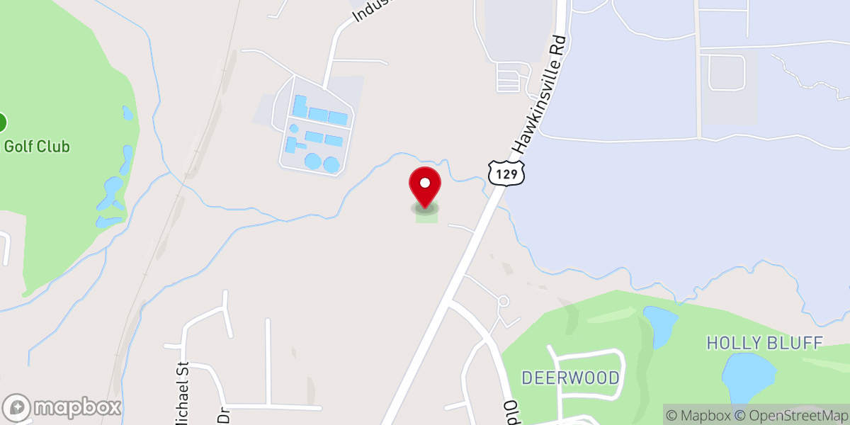 Map showing location of Sandy Run Church