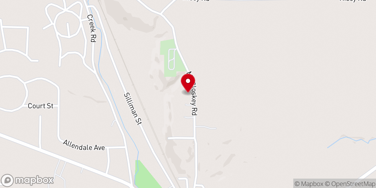 Map showing location of Ferguson Memorial Chapel