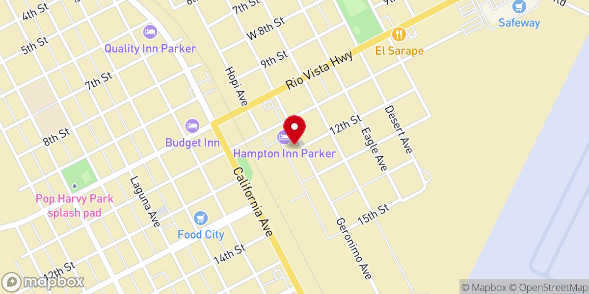 Map showing location of La Paz County Food Bank