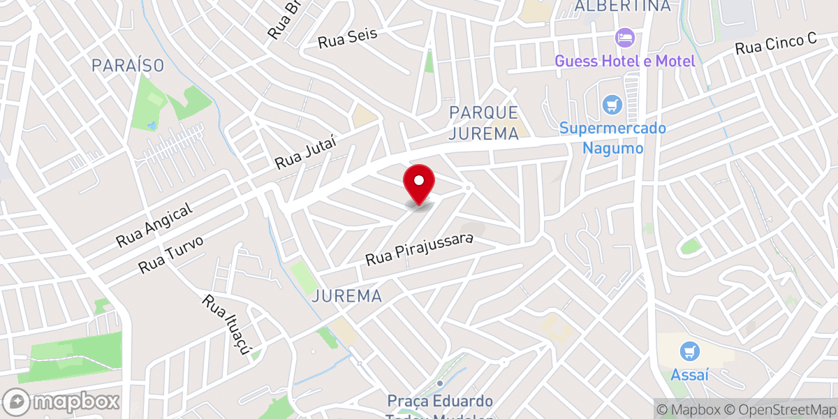 Map showing location of Igreja Batista Vida Plena