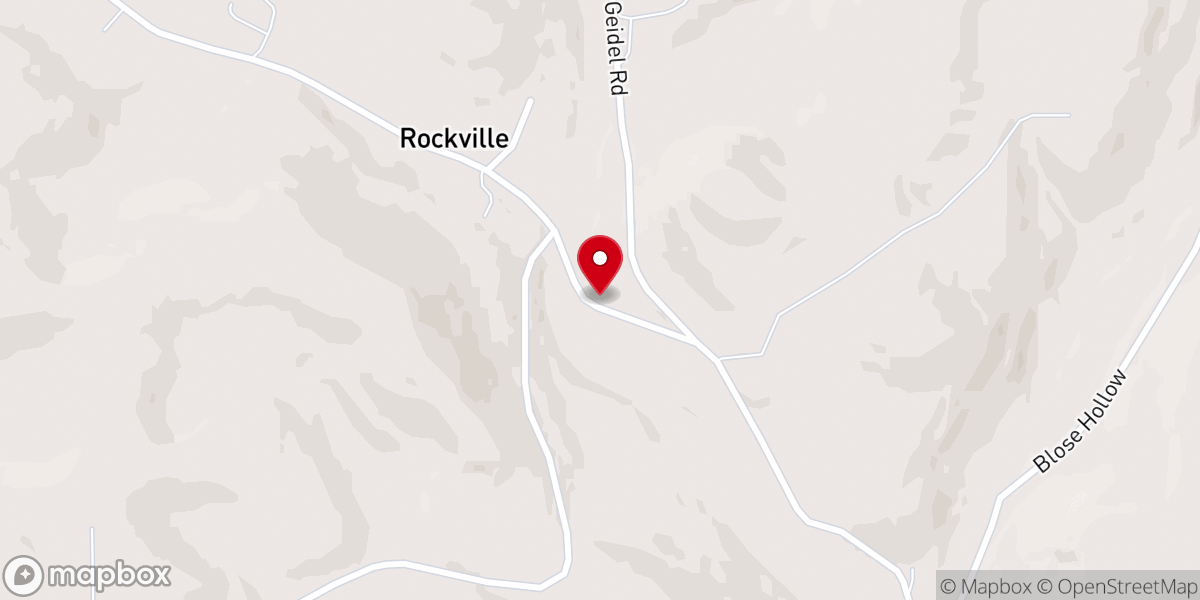 Map showing location of United Rockville Lutheran Church