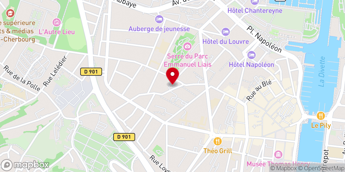 Map showing location of Chapelle de la Bucaille