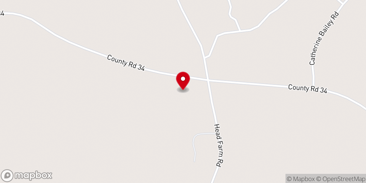 Map showing location of Shady Grove Church