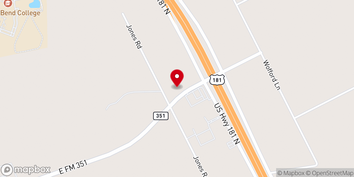 Map showing location of Christian Worship Center