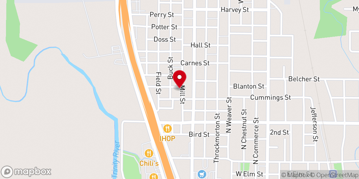 Map showing location of MT. OLIVE FIRST BAPTIST CHURCH