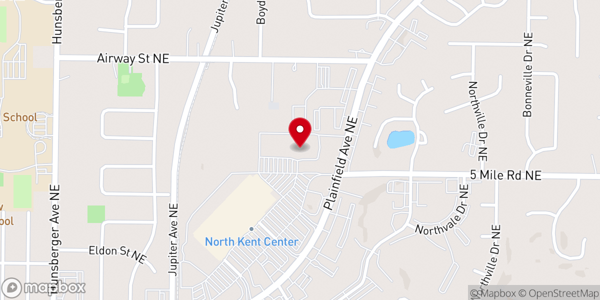 Map showing location of Frontline Community Church