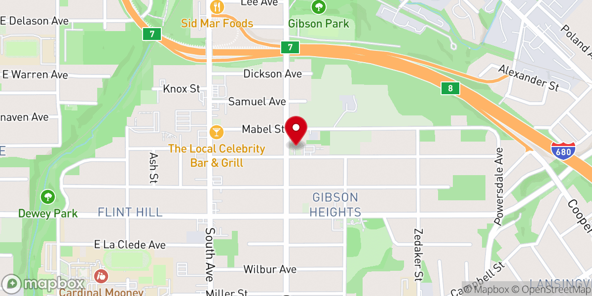 Map showing location of Sacred Heart of Jesus Polish National Catholic Church