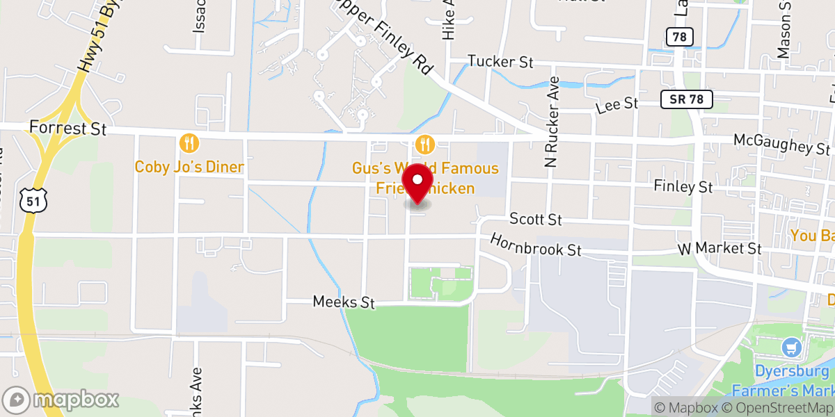 Map showing location of Saint Joseph Avenue Church of Christ
