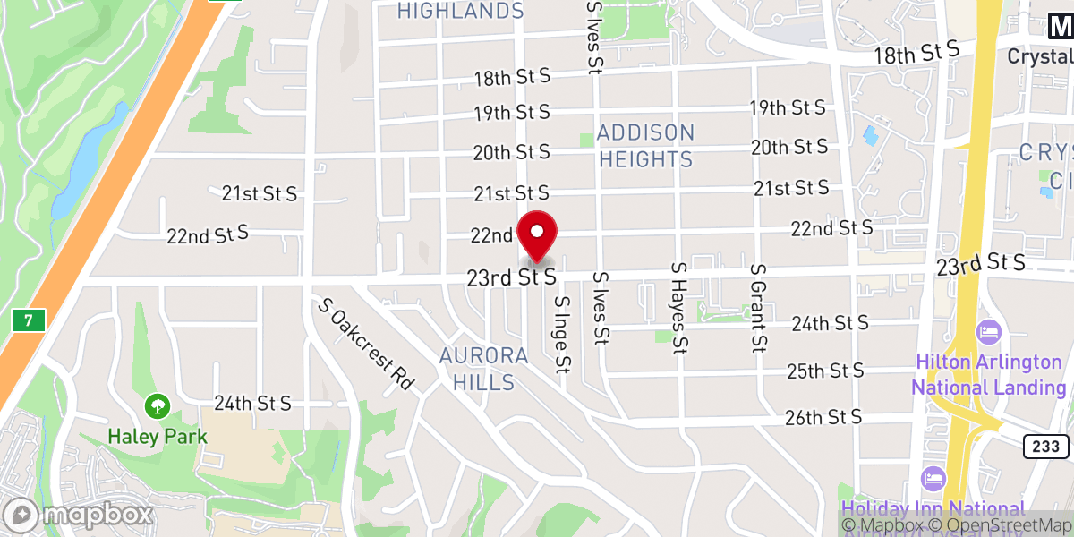 Map showing location of Mt Vernon Baptist Church