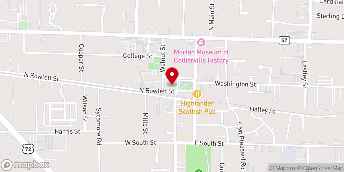 Map showing location of Collierville United Methodist Church | Sanctuary on the Square