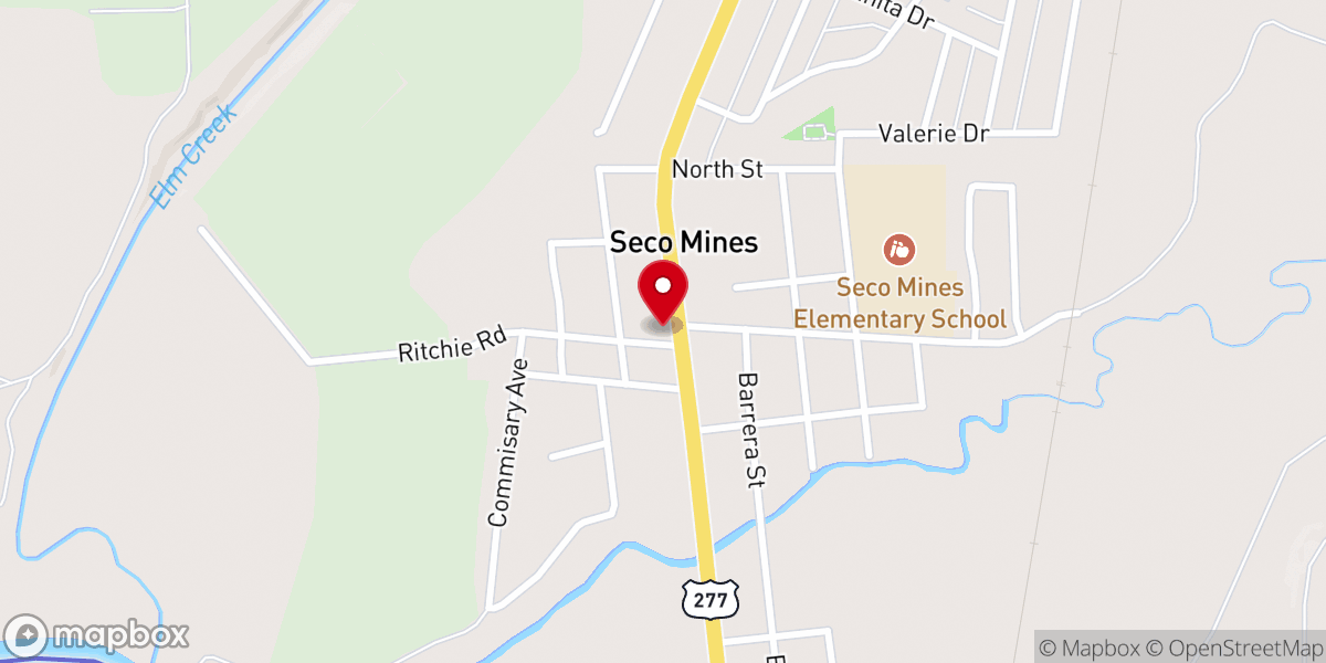 Map showing location of The Potters House Christian Fellowship Church