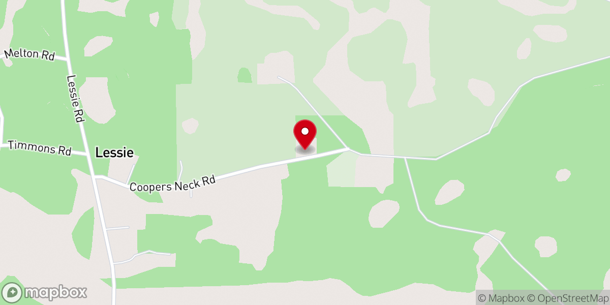 Map showing location of Mount Horne Church