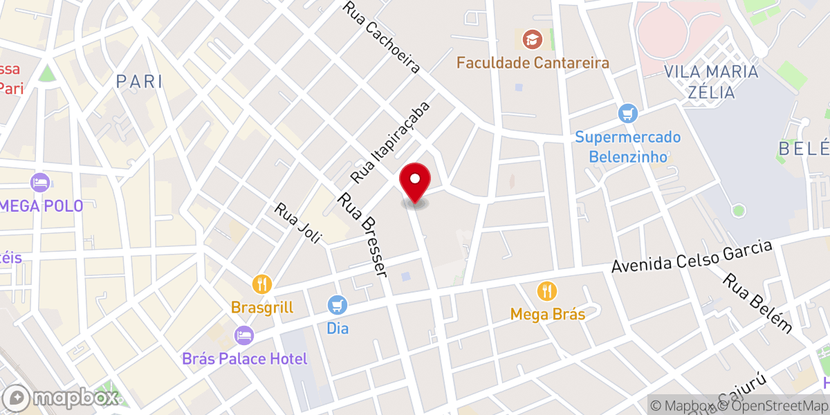 Map showing location of Sede Administrativa da Igreja Universal do Reino de Deus - IURD