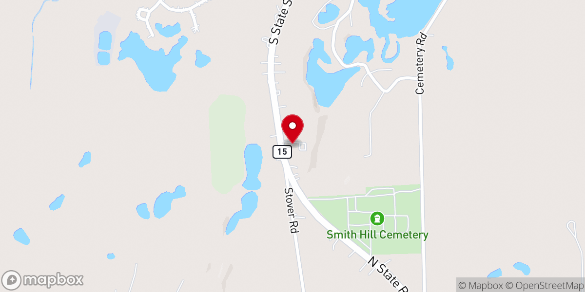 Map showing location of Otisville Masonic Hall