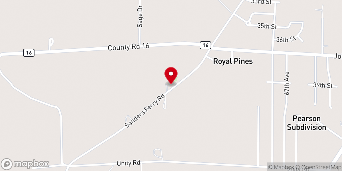 Map showing location of Beautiful Zion A.M.E. Zion Church