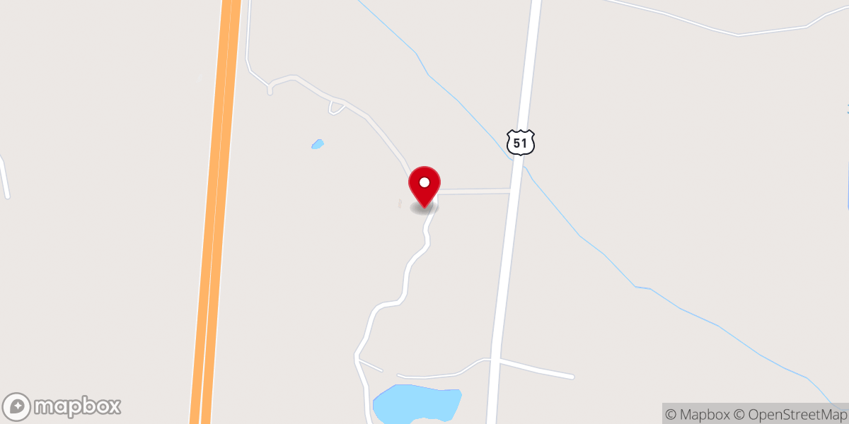 Map showing location of Acona Church