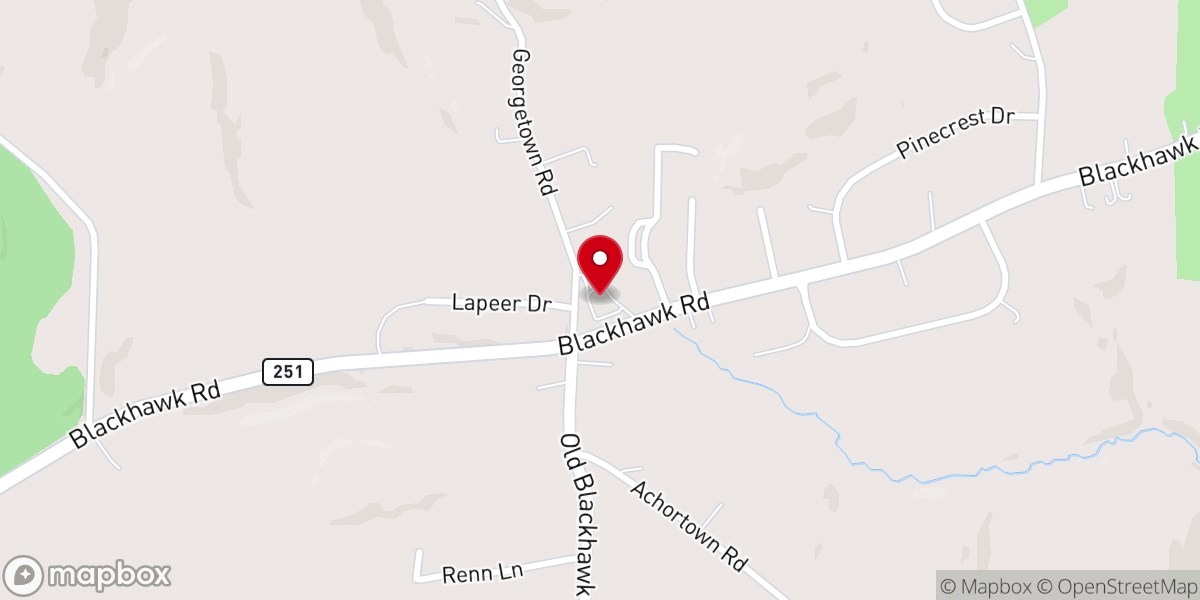 Map showing location of Christ Presbyterian Church, PCA
