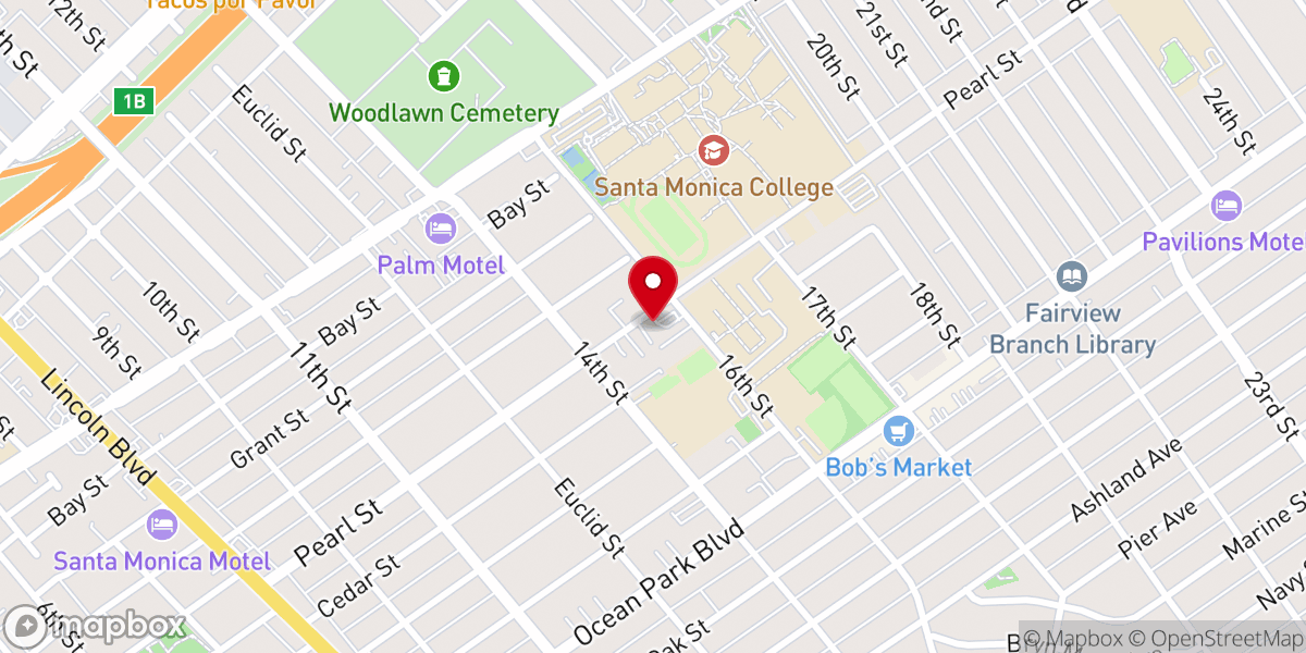 Map showing location of Church on Pearl