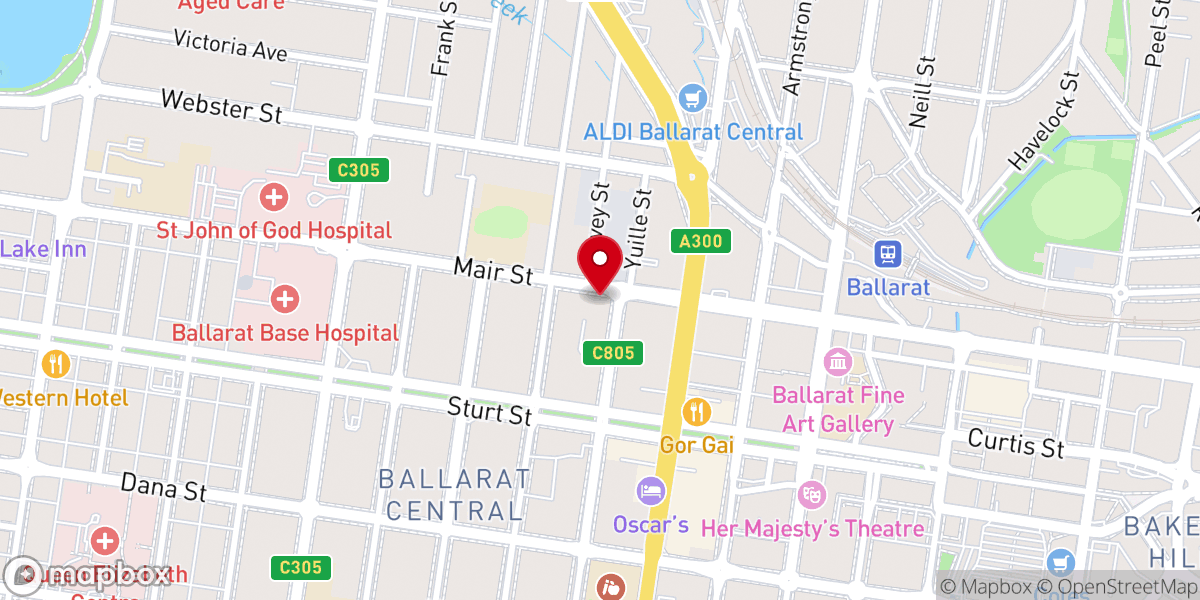 Map showing location of Hilltop.Church