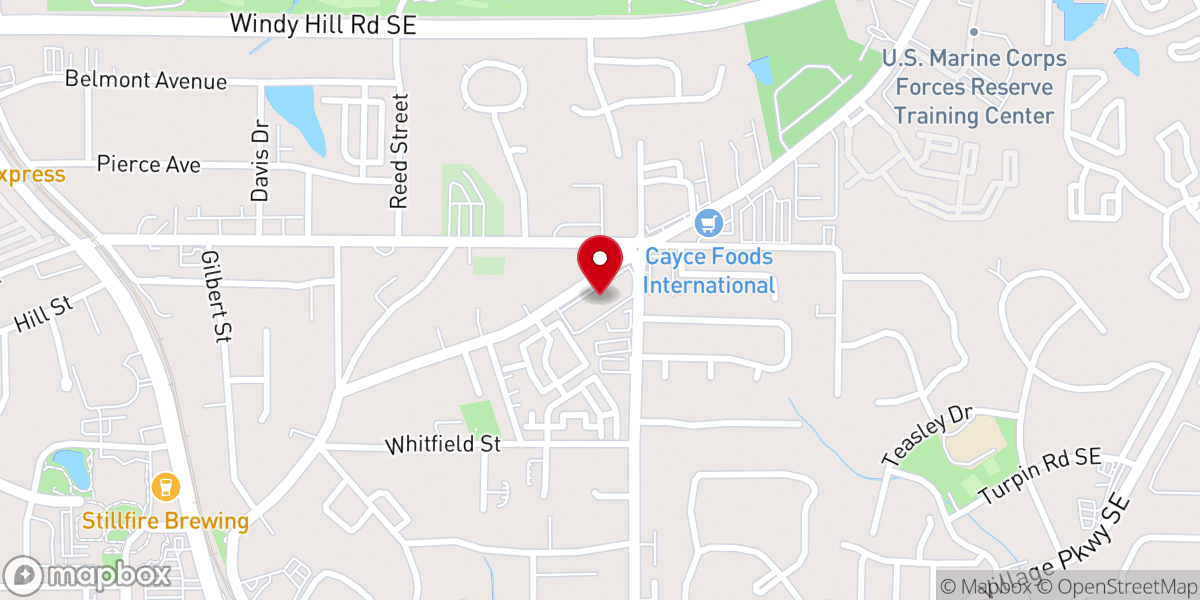 Map showing location of Fountain of Life Church