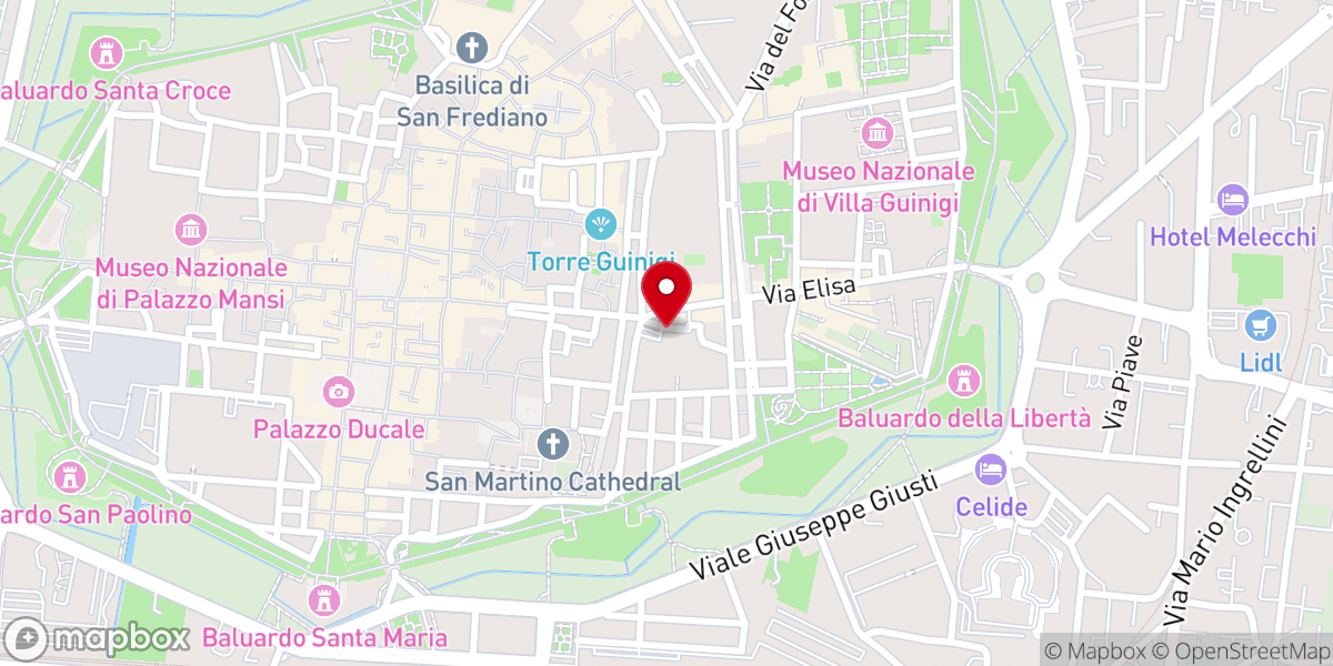 Map showing location of Chiesa di Santa Maria Foris Portam