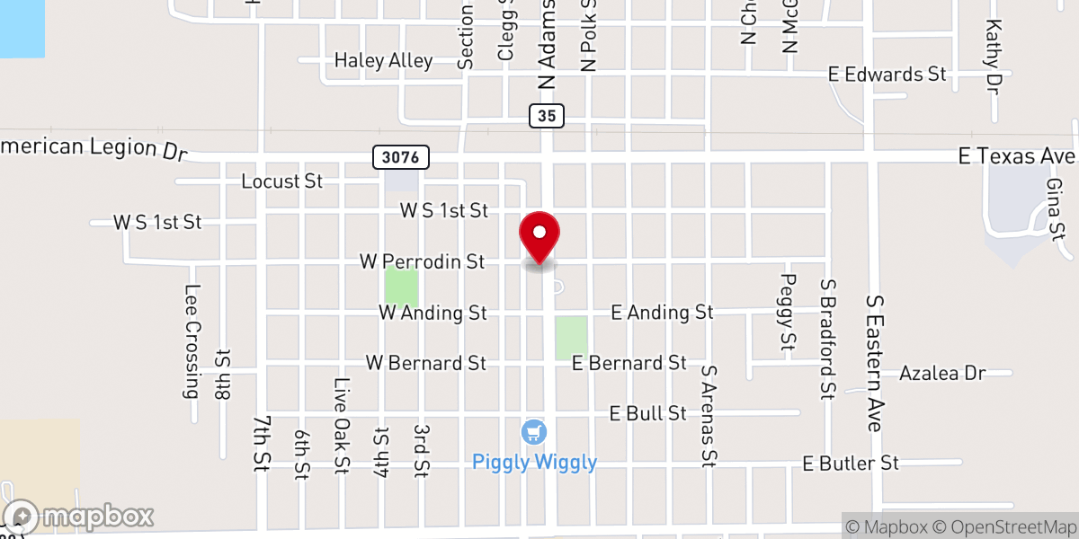 Map showing location of St. Joseph Parish Office