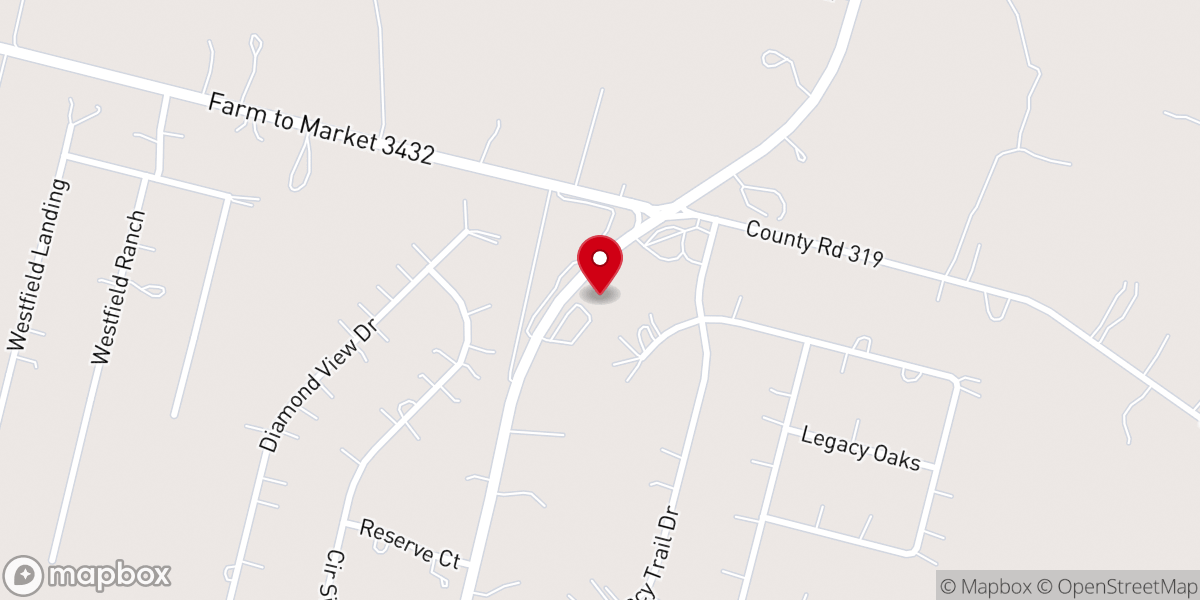 Map showing location of Life Church of La Vernia