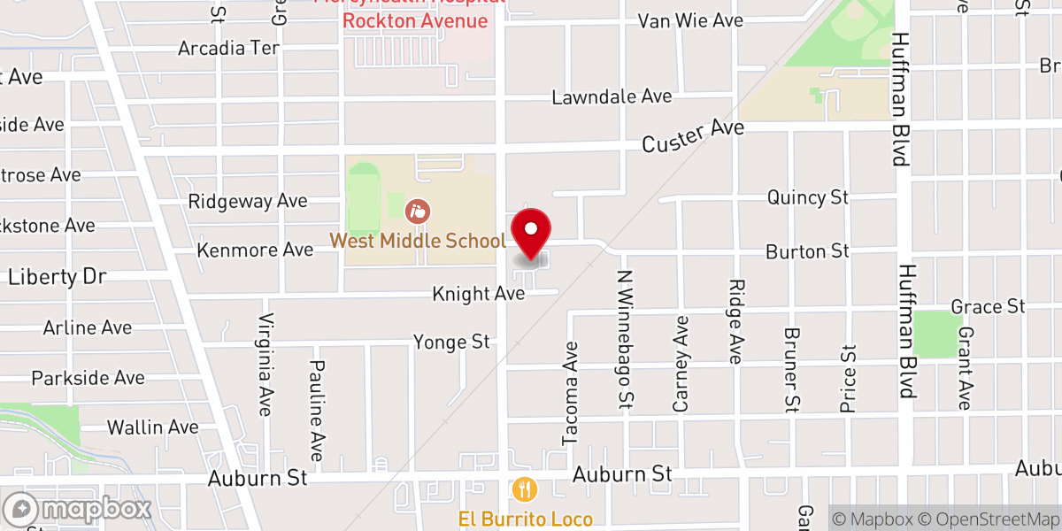 Map showing location of Lutheran Church of the Good Shepherd