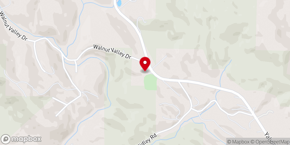 Map showing location of Yahoola Baptist Church