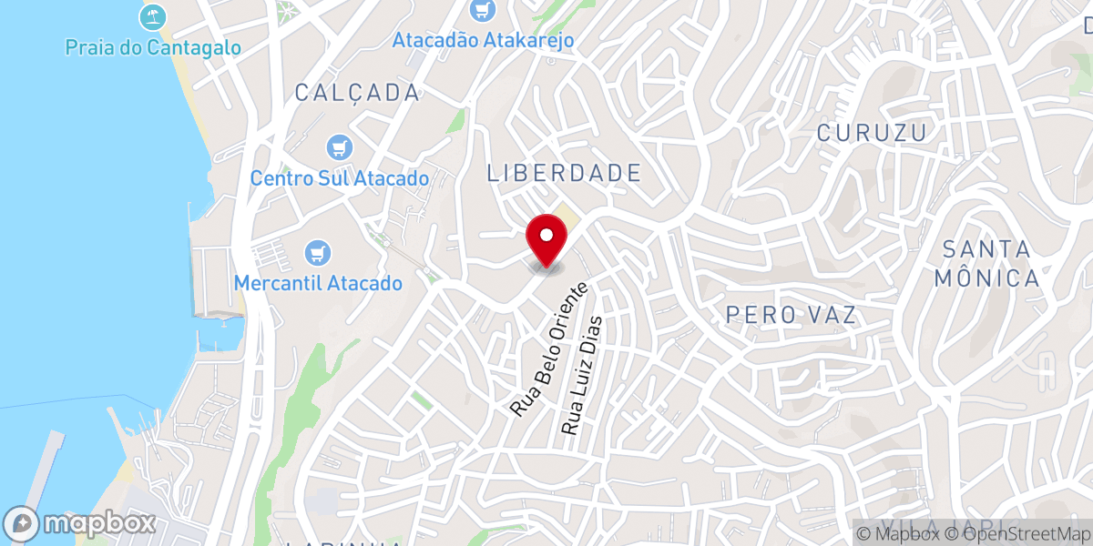 Map showing location of Paróquia São Cosme e São Damião