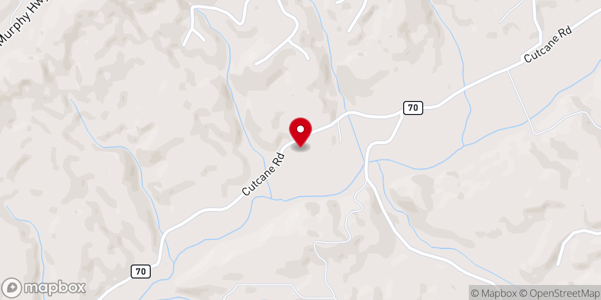 Map showing location of Van Hook Church