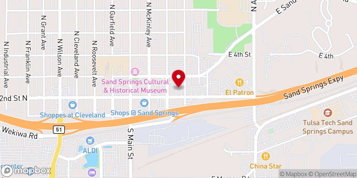 Map showing location of Prepared church