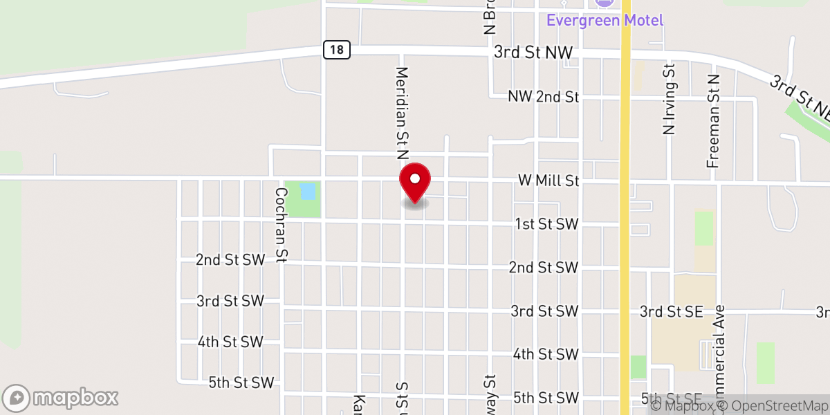 Map showing location of Nazarene Church