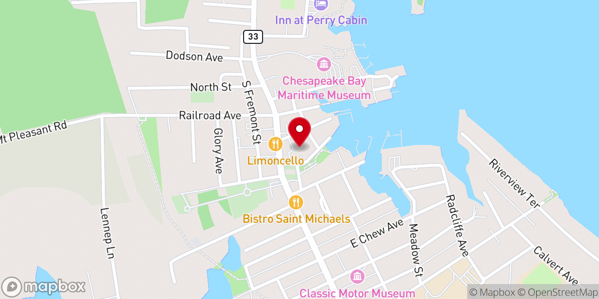 Map showing location of St Michaels